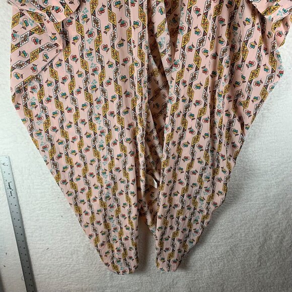 Melissa McCarthy Seven7 Women's Pink Floral Kimono Duster‎ Cardigan Size M 9169 - Picture 3 of 9